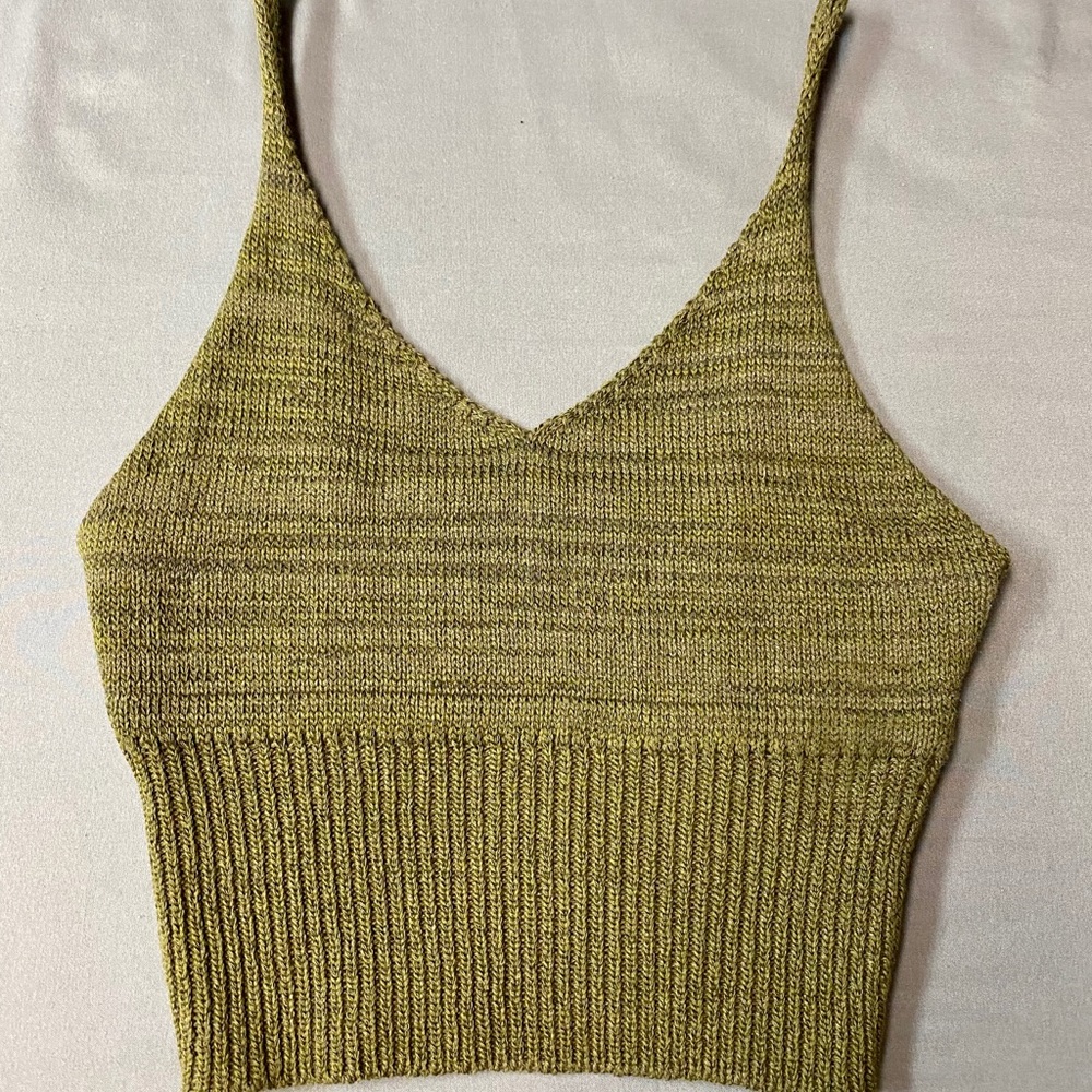 Olive crop top